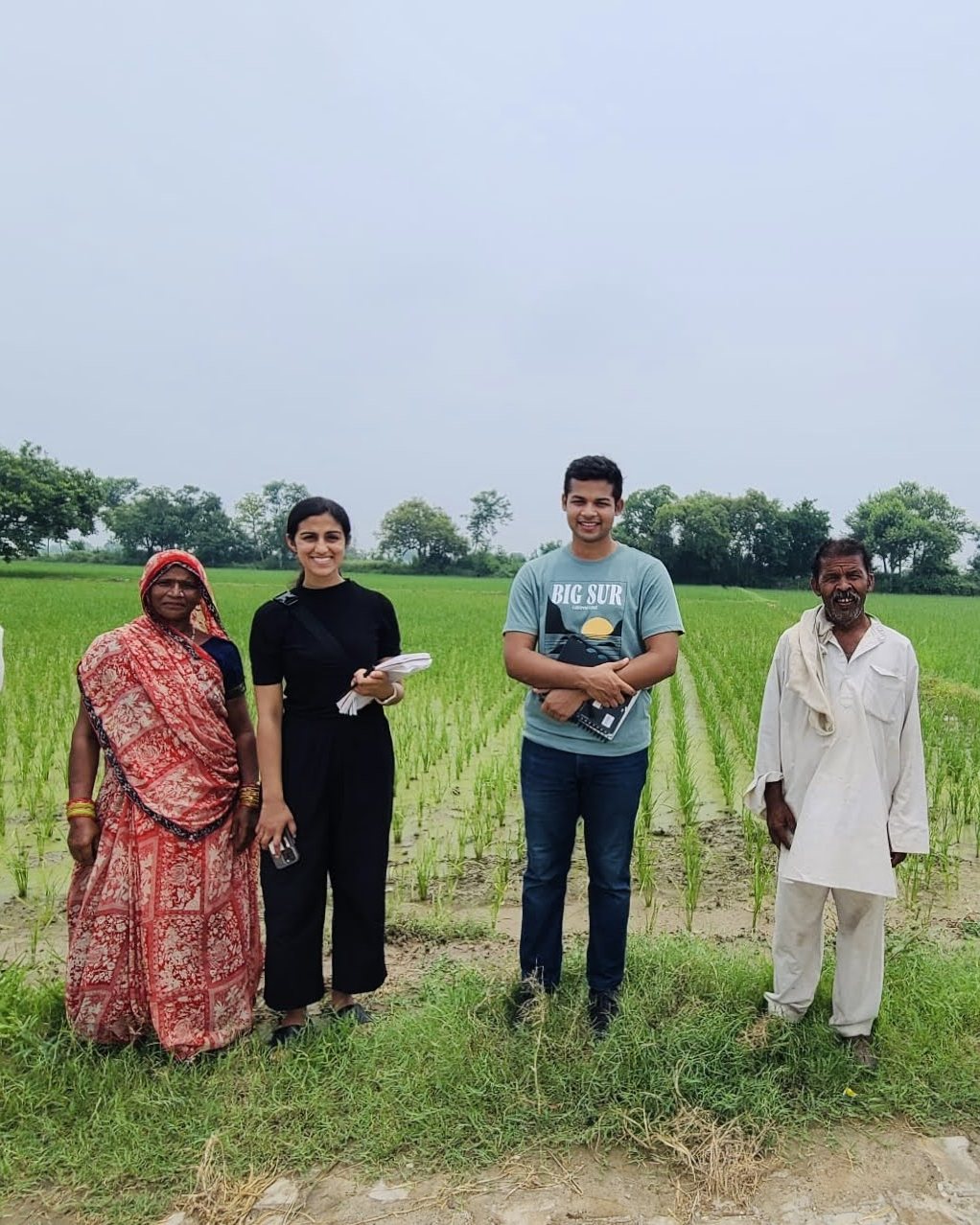 Meeting farmers in the fields