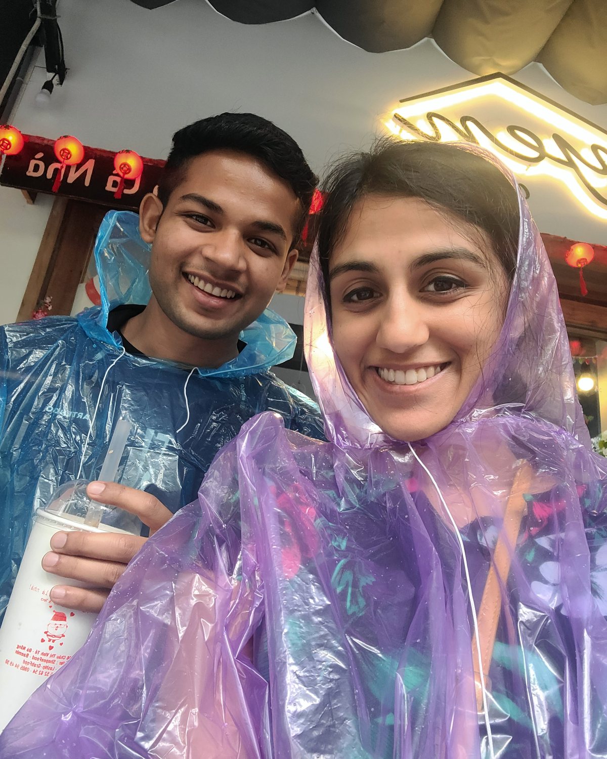 Caught in the rain